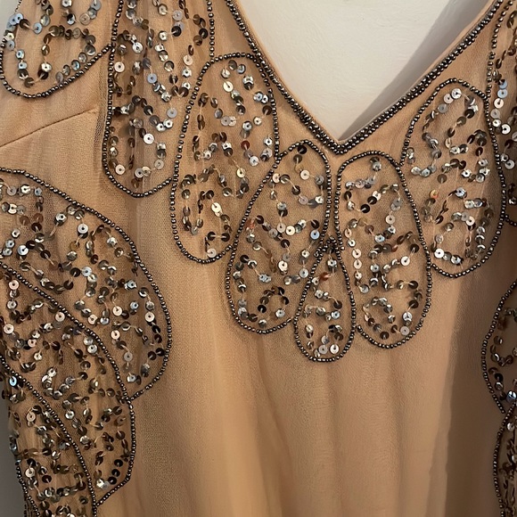 Soft Beaded 1920s Style Flapper Dress - Picture 2 of 3